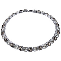 Колье Теннис (кристалл: грейдж, серебристый, 8 мм, г/п: родий, 37-40 см) Uvelina SW00 0010R-059N