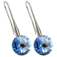 Серьги Elina 14 mm 5540-9187-7156 Чехия Anabel Crystal