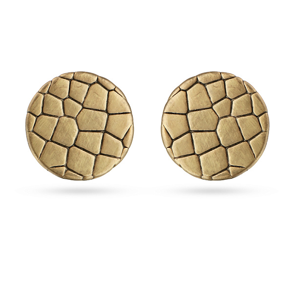 Пусеты Гипноз (г/п: античное золото,1.4х1.4 см) Uvelina BS05 0220AG-00E