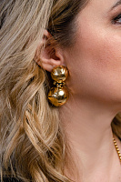 Серьги (г/п: золото, 5.3х2.7см) Италия Claudio Canzian 002 02 864