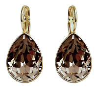 Серьги Patrice, г/п: золото, 5540-1117-7325 Чехия Anabel Crystal