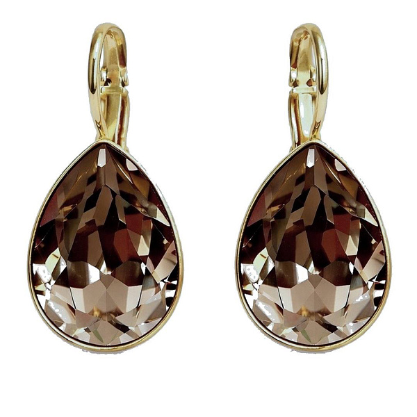 Серьги Patrice, г/п: золото, 5540-1117-7325 Чехия Anabel Crystal