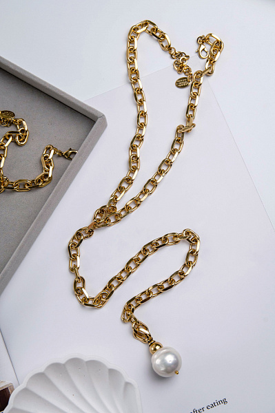 Колье (жемчуг майорка) Италия Claudio Canzian 002 05 660