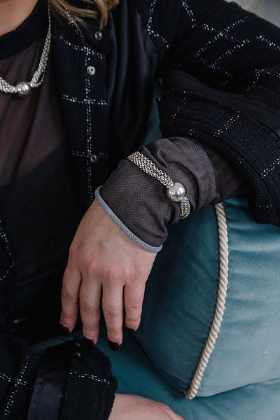 Браслет Ciclon (г/п: серебро, регулируется до 20 см) 256107 Испания Spherik