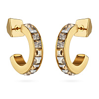 Серьги Квадро (кристаллы шампань, г/п: золото) Uvelina SW00 0055G-016E