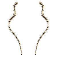 Серьги ( г/п: золото, 10х0,5см,8 гр.) Греция Kalliope 022 02 026