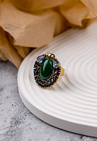 Кольцо (Агат, кристалл синий, фиолетовый) Италия Claudio Canzian 002 01 533