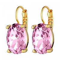 Серьги CHANTAL (кристалл розовый, г/п: золото, 1,7х1,2см) Дания DYRBERG/KERN 440095