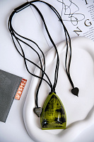 Колье Illucion зеленый регулируется 5,3х7,4 см Голландия ZSISKA