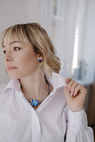 Колье Arte салатовое/серое ENZO BENZO мурано