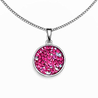 Подвеска Iren, 15 mm, фиолетовый, г/п: родий, 5530-0254-7096 Чехия Anabel Crystal