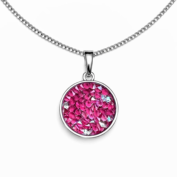 Подвеска Iren, 15 mm, фиолетовый, г/п: родий, 5530-0254-7096 Чехия Anabel Crystal