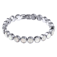 Браслет (перламутр,18-20р, г/п: родий) Испания Uvelina MG05 0005R-26B