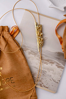 Колье (кристаллы прозрачные, г/п: золото, регулируется) Греция Kalliope 022 05 083