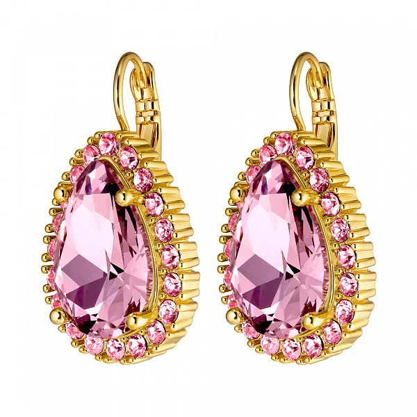 Серьги (кристалл розовый, г/п: золото, 50 см) Дания DYRBERG/KERN 440065