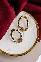 Серьги (кубический цирконий, 5.2х3.6 см, 16 гр.) Италия Claudio Canzian 002 02 888