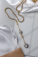 Колье Сердца (кубический цирконий, жемчуг. 47+35 см., 1.6х1.6 см) Италия Claudio Canzian 002 05 884