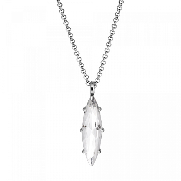 Колье TAKESHI (кристалл прозрачный, г/п: родий, 80 см) Дания DYRBERG/KERN 470043