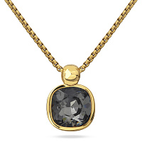 Кулон Триумф (кристаллы темно-серые, 10 мм, 50+5 см, г/п: золото) Uvelina SW00 0020G-014P