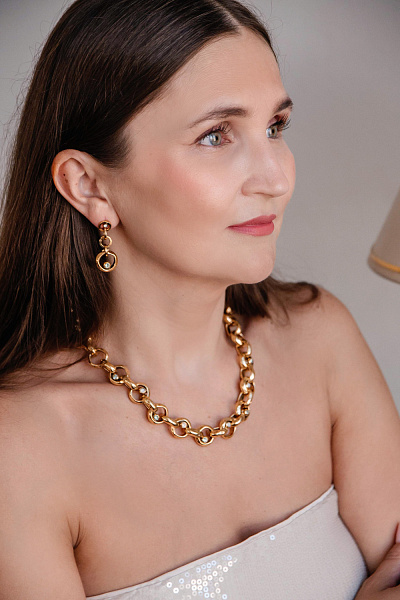 Серьги (кристаллы белый опал, светло-зеленый, 3,7х1,6см 13 гр.) Италия Claudio Canzian 002 02 806