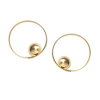 Серьги Vault (г/п: золото, d 5.5 см) Katerina Vassou KV25.2-401413G