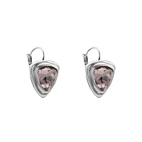 Серьги Ciclon 251607-29 (кристалл лиловый,г/п: серебро, 2,2х2 см) Испания Amarre