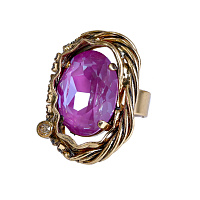 Кольцо Клавдия (кристалл орхидея, 2,7х2 см) Италия Claudio Canzian 002 01 126