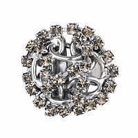 Кольцо Цепи мал.(Кристалл графит, d 2.5 см) Италия Claudio Canzian 002 01 545