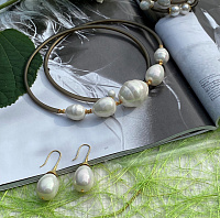 Колье (Майорка, каучук, г/п: золото) Италия Perfetto