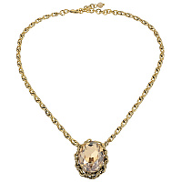 Кольцо (Кристалл медовый, 3,5х2,7 см, регулируется) Италия Claudio Canzian 002 01 563