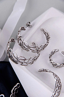 Серьги TOSCANE (12,55 гр, 4 см, г/п: серебро) 12-30866 Франция Ori-Tao