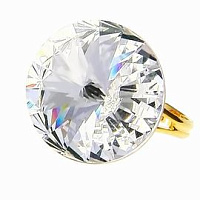 Кольцо Elis 18 mm 5570-3066-7005 Чехия Anabel Crystal