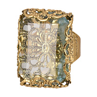 Кольцо (кристалл голубой, 2,6х1,8х0,6 см) Италия Claudio Canzian 002 01 460