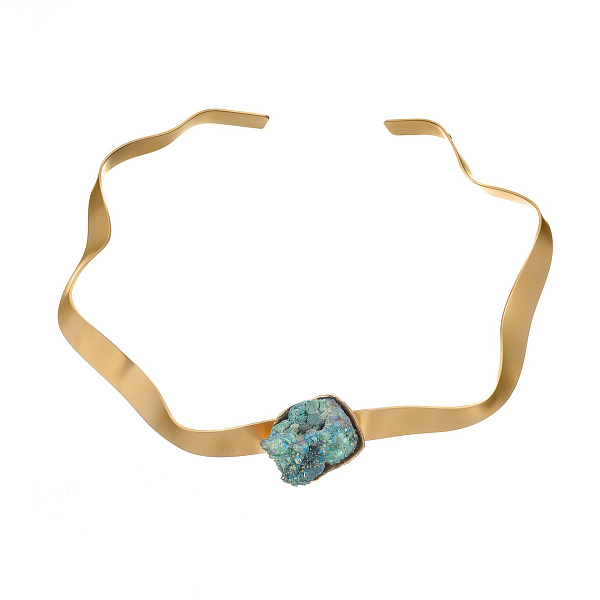 Колье Chantal (друза агата, г/п: золото) Греция Katerina Vassou KV25 2-275651G