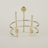 Браслет (кристалл прозрачный 6,7 см, 1х1см, г/п: золото) Греция Kalliope 022 04 018