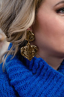 Серьги (7,8х4 см, 20 гр.) Италия Claudio Canzian 002 02 359