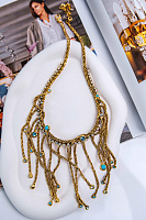 Колье Хромосомы (кристалл голубой, белый опал) Италия Claudio Canzian  002 05 239