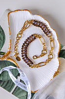 Браслет (кристаллы сиреневые 42,5х1,2см) Италия Claudio Canzian 002 04 514