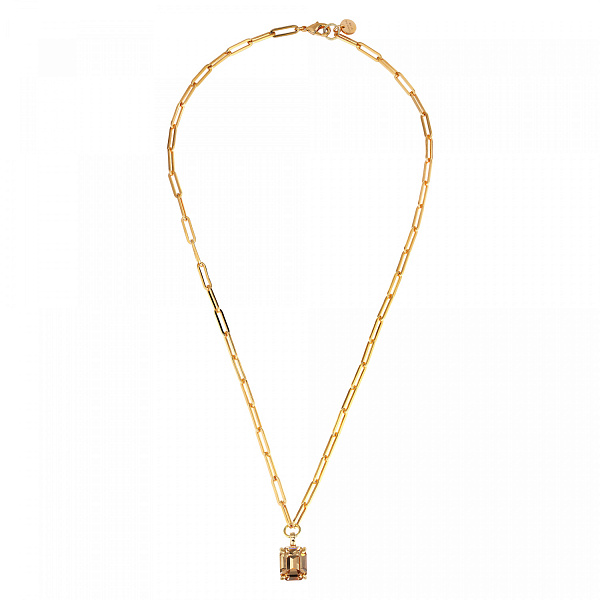 Колье OCTA (кристалл медовый, г/п: золото, 50 см) Дания DYRBERG/KERN 460528