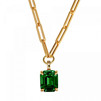 Колье OCTA (кристалл зеленый, г/п: золото, 50 см) Дания DYRBERG/KERN 470102