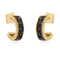 Серьги Галактика (Кристаллы темно-серые, г/п: золото) Uvelina SW00 0070G-014E1