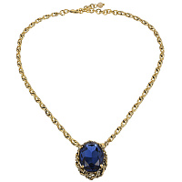 Колье (Кристалл синий, 49,5 см, 3,8х2,7 см) Италия Claudio Canzian 002 05 810