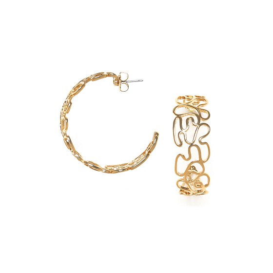 картинка Серьги TOSCANE (12,55 гр, 4 см, г/п: золото) 12-30862 Франция Ori-Tao ювелирный  магазин Калина являющийся официальным дистрибьютором в России 