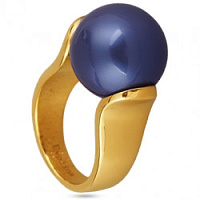 Кольцо (Майорка, черничная, г/п: золото, р.17.5) MK11 0013-5d Uvelina