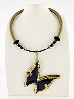 Колье Farfalle Gold Бабочка золото Италия ENZO BENZO 