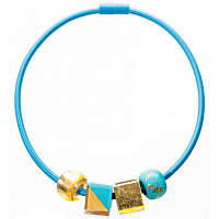 Колье Bliss inspiration (бирюзовый, 4 шарма, 50 см) Голландия ZSISKA