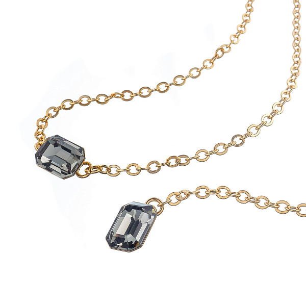Колье Primrose (кристалл графит, г/п: золото) Греция Katerina Vassou KV26.1-308881GBLACK