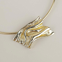 Колье (г/п: золото, 4,5х3 см) Греция Kalliope 022 05 044