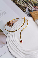 Колье Поцелуйчик (кристаллы красные) Италия Claudio Canzian 002 05 452