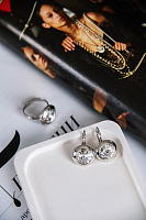 Серьги Dante 10 mm 5540-1238-7006 Чехия Anabel Crystal